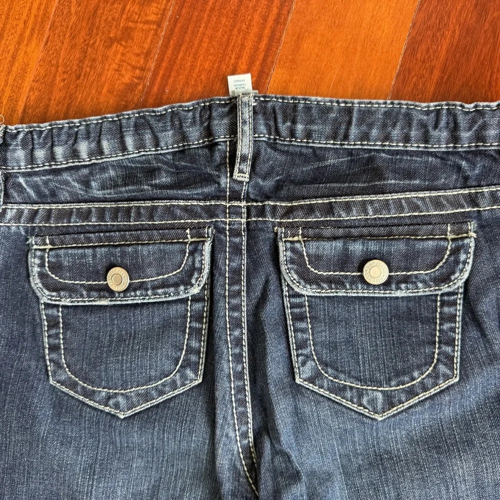Gap Girls Plus Blue Jeans Denim Pants Boot cut Size 14 Plus Adjustable Waist
